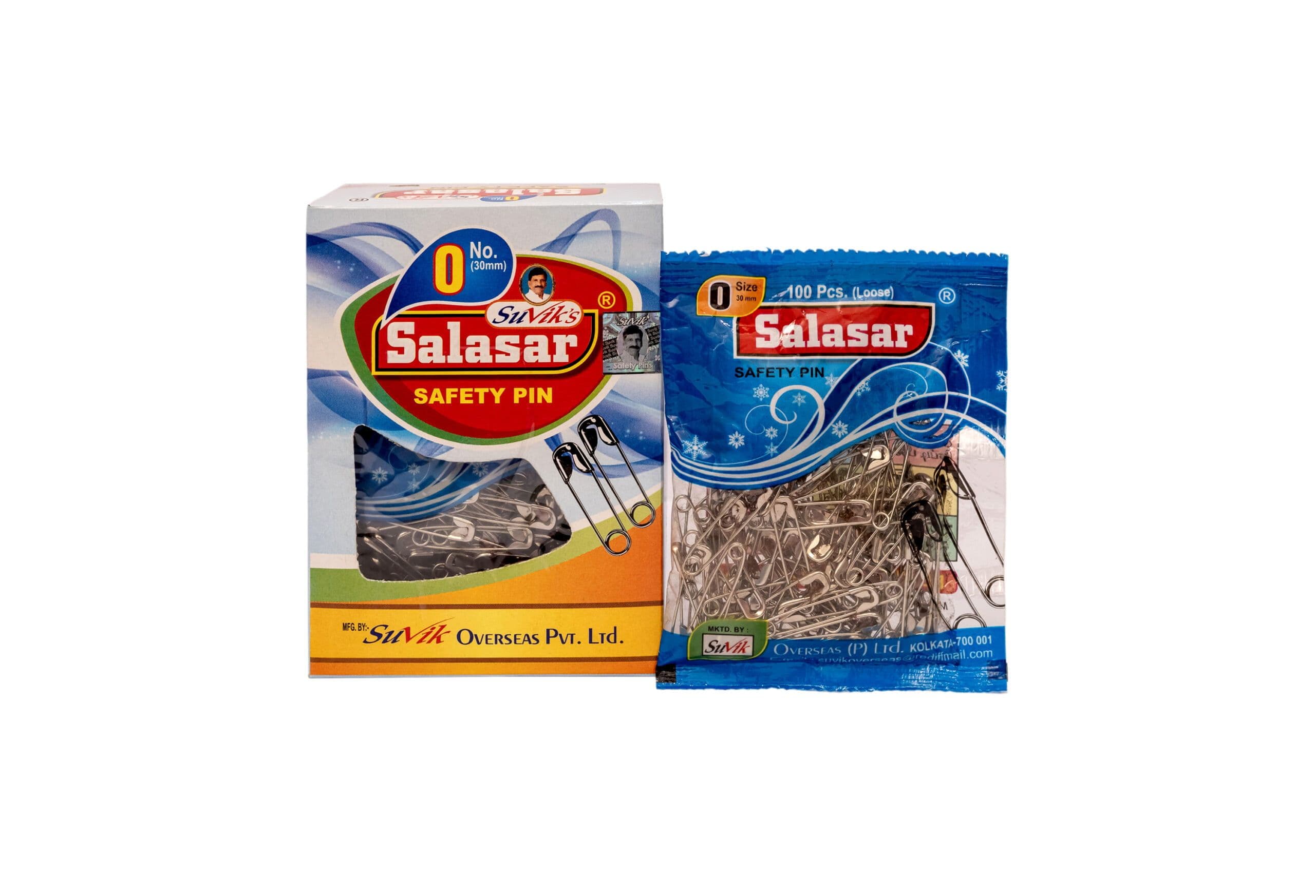 SALASAR Safety Pins Size - 0 (10 Pouch)